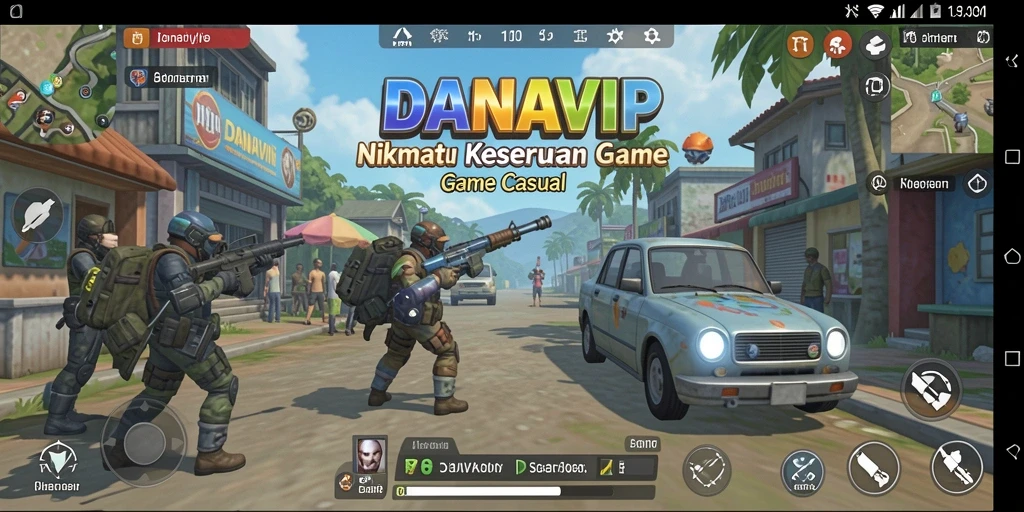 Tangkapan layar gameplay menunjukkan keseruan bermain DANAVIP.