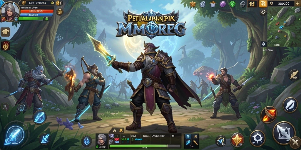 Tampilan gameplay seru dari HO3 yang penuh aksi MMORPG.