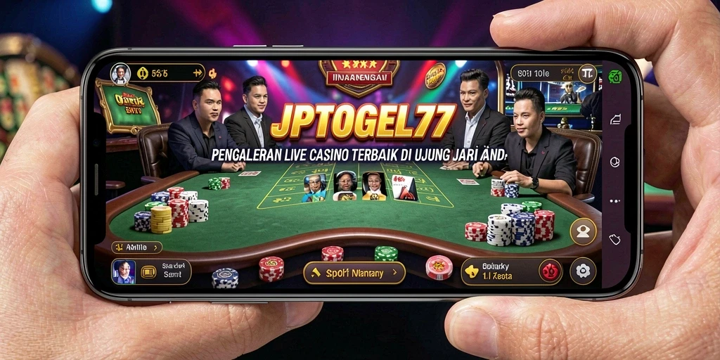 Screenshot gameplay Live Casino di JPTOGEL77 yang mendebarkan.
