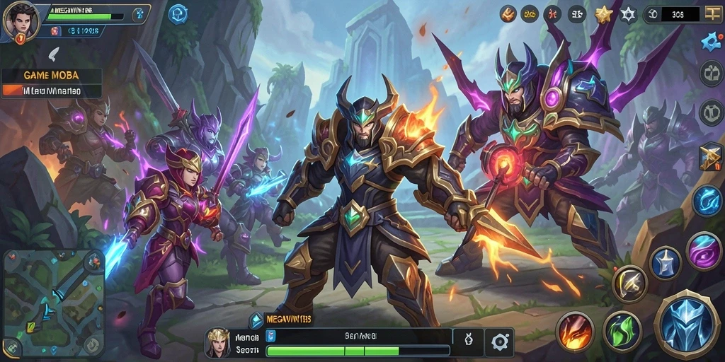 Tampilan utama gameplay seru dari MEGAWIN188 yang penuh strategi.