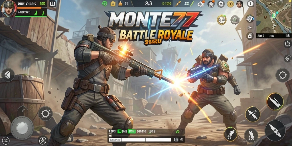 Gameplay mendebarkan dalam <strong>MONTE77</strong> dengan lingkungan pertarungan yang luas.