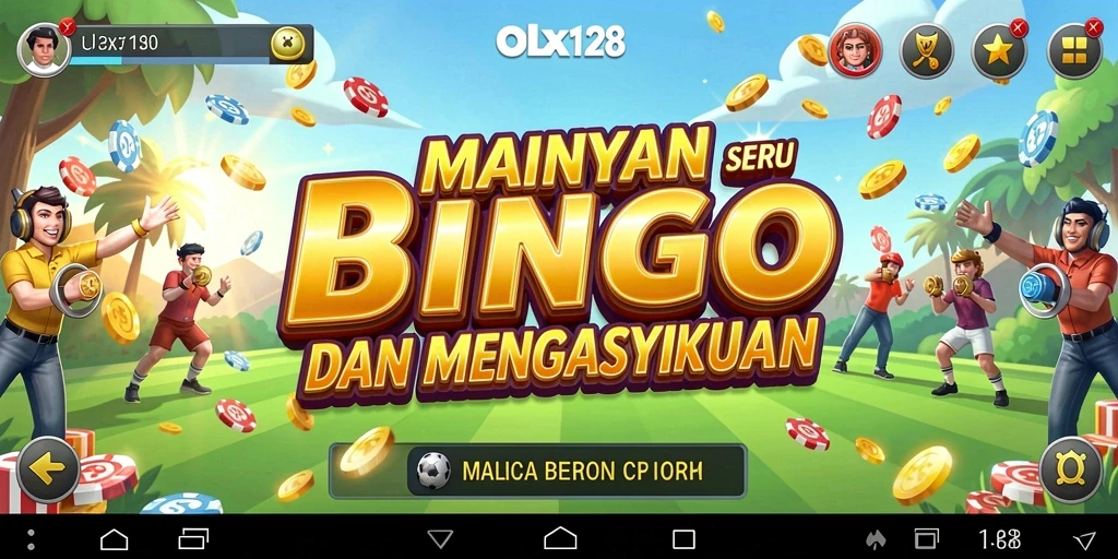Tampilan gameplay seru saat bermain Bingo di OLX128.