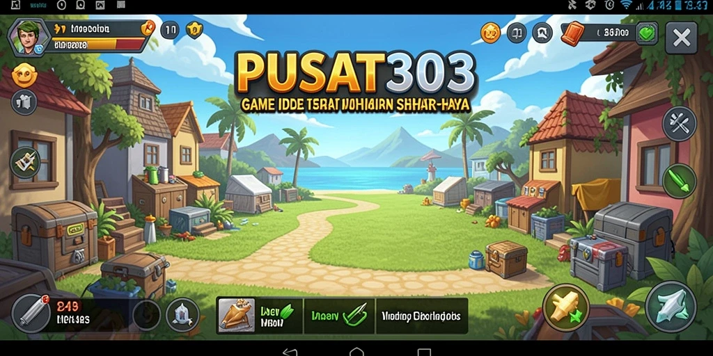 Screenshot utama PUSAT303 menampilkan gameplay yang menarik dan menawan.