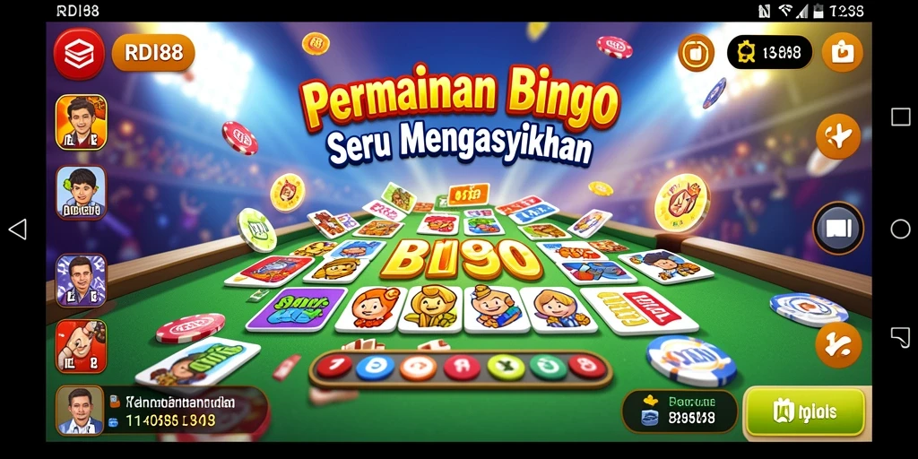 Tampilan gameplay Bingo yang seru dan interaktif di RDI88.