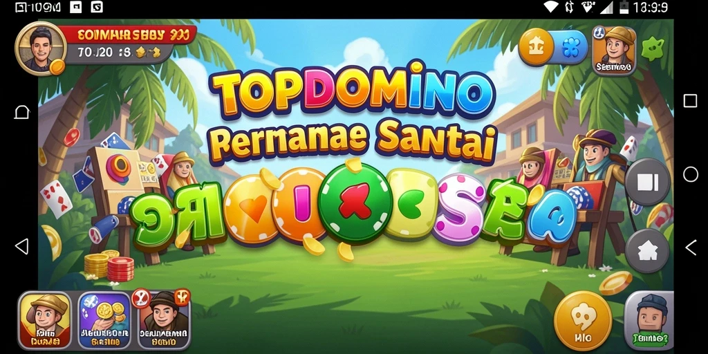 Tampilan gameplay seru dalam permainan domino yang asyik.